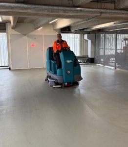 schrobmachine parkeergarage